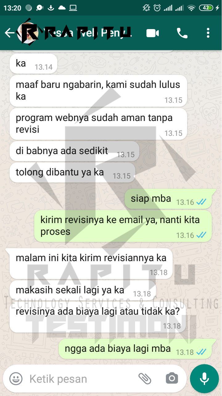 Testimoni Skripsi Website Jakarta