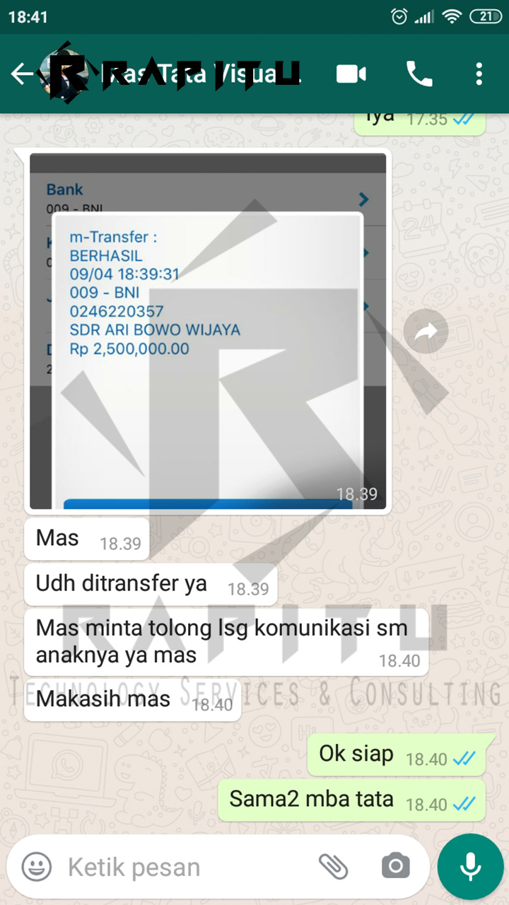 Testimoni dan Bukti Bayar Skripsi Aceh