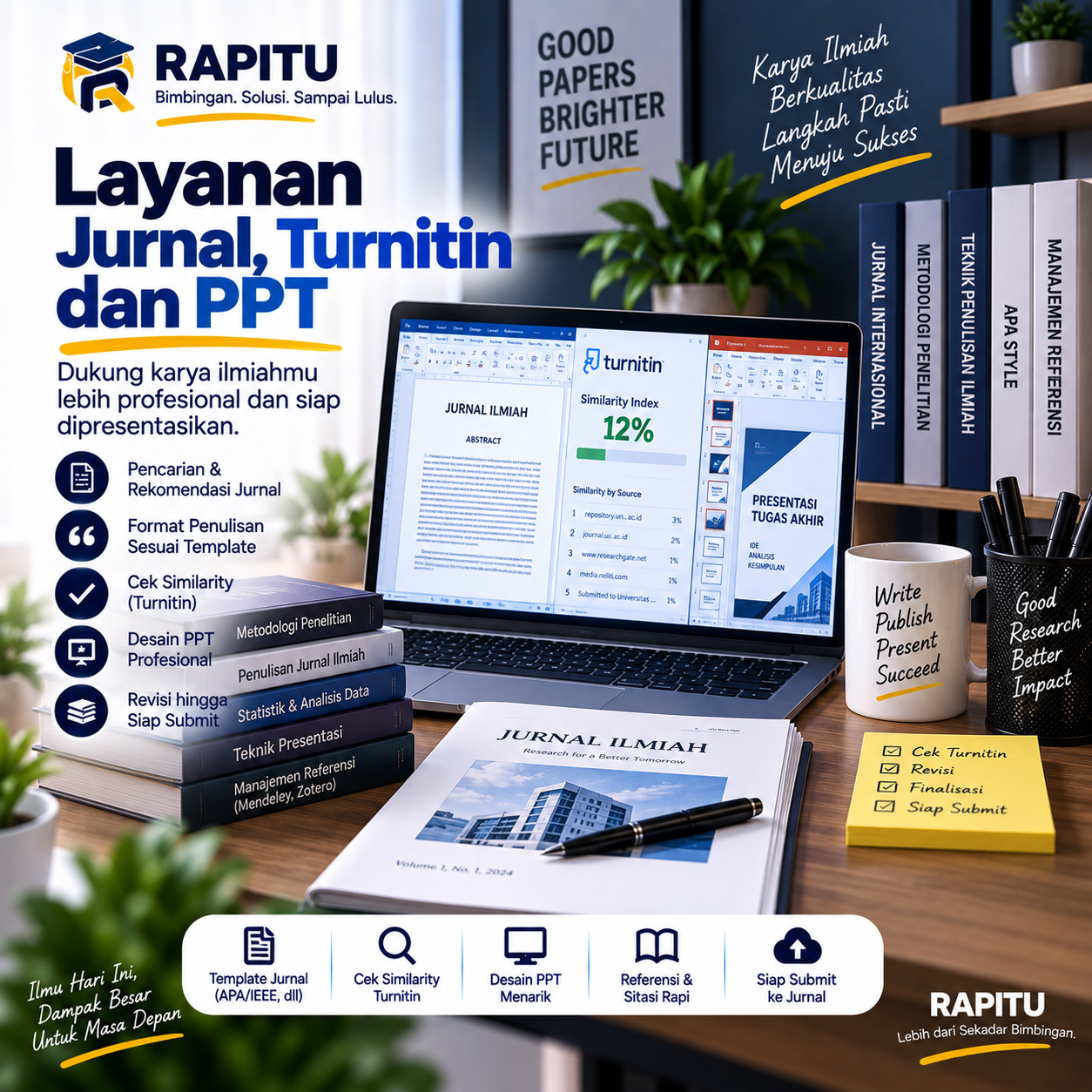 Layanan Jurnal, Turnitin dan PPT