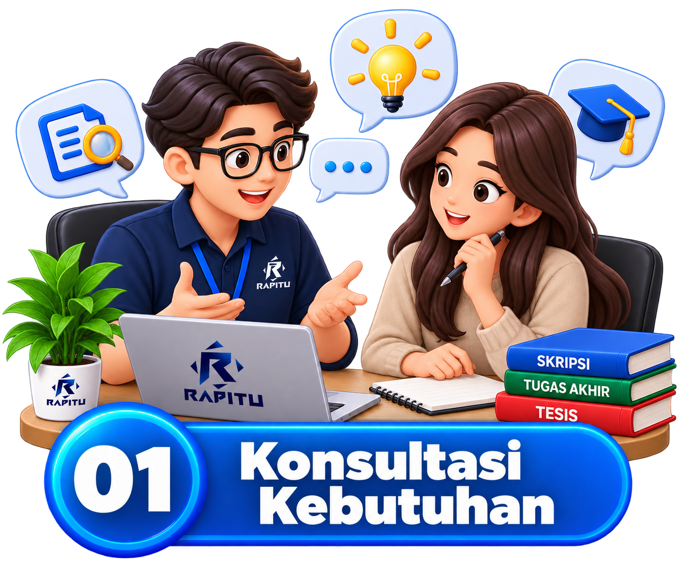 Tahap 1 Cara Order dan Pembayaran Skripsi Rapitu