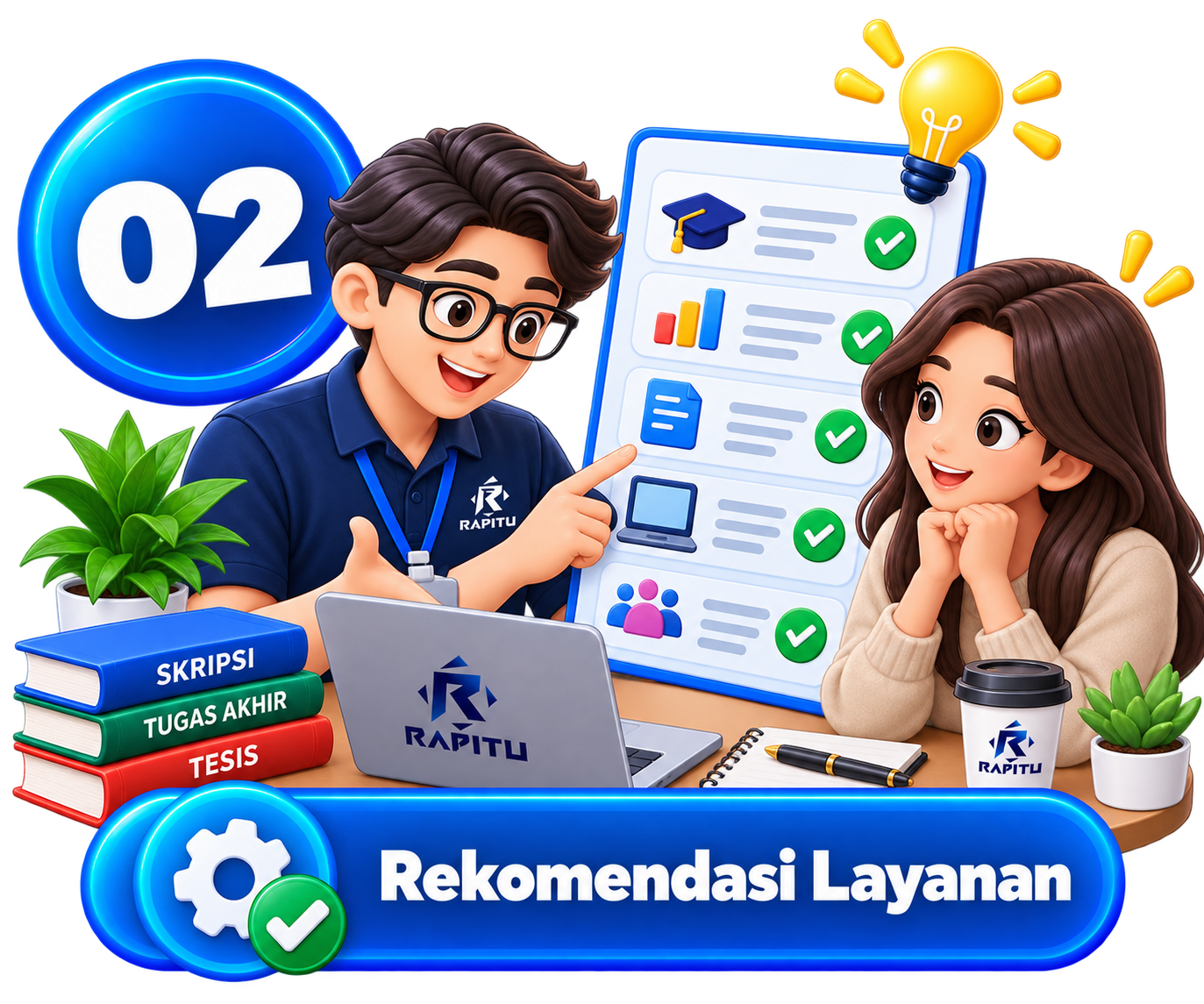 Tahap 2 Cara Order dan Pembayaran Skripsi Rapitu