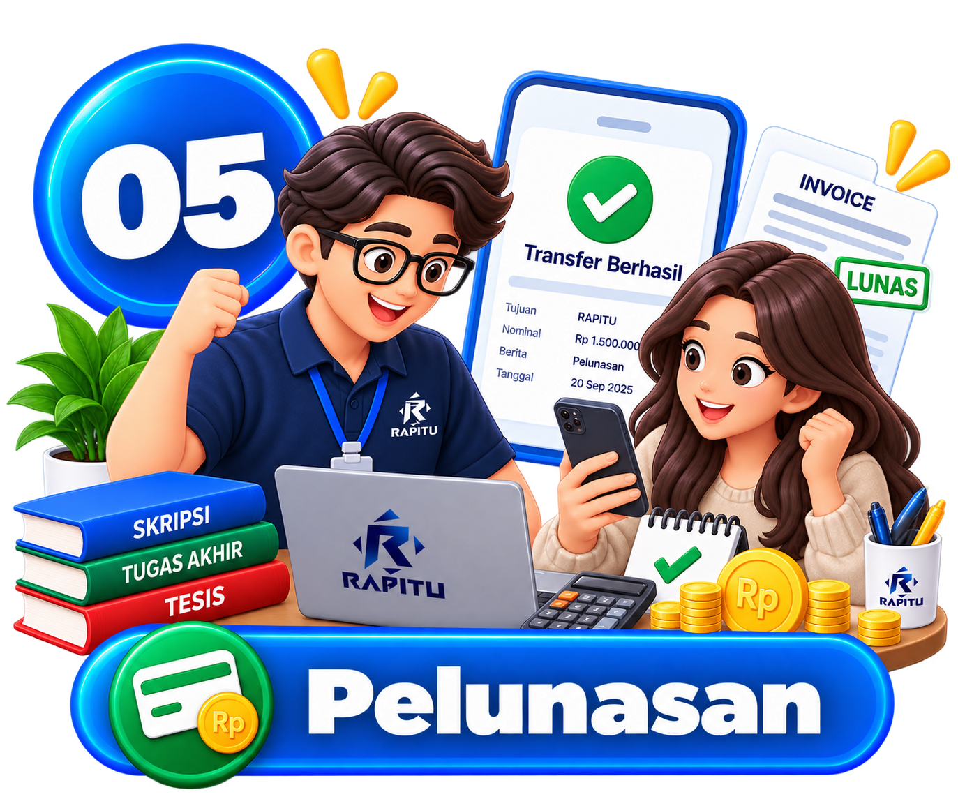 Tahap 5 Cara Order dan Pembayaran Skripsi Rapitu